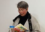Die Autorin, Marie Kortenbusch, während der Lesung.